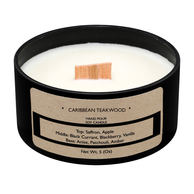 Caribbean Teakwood Mini Candle